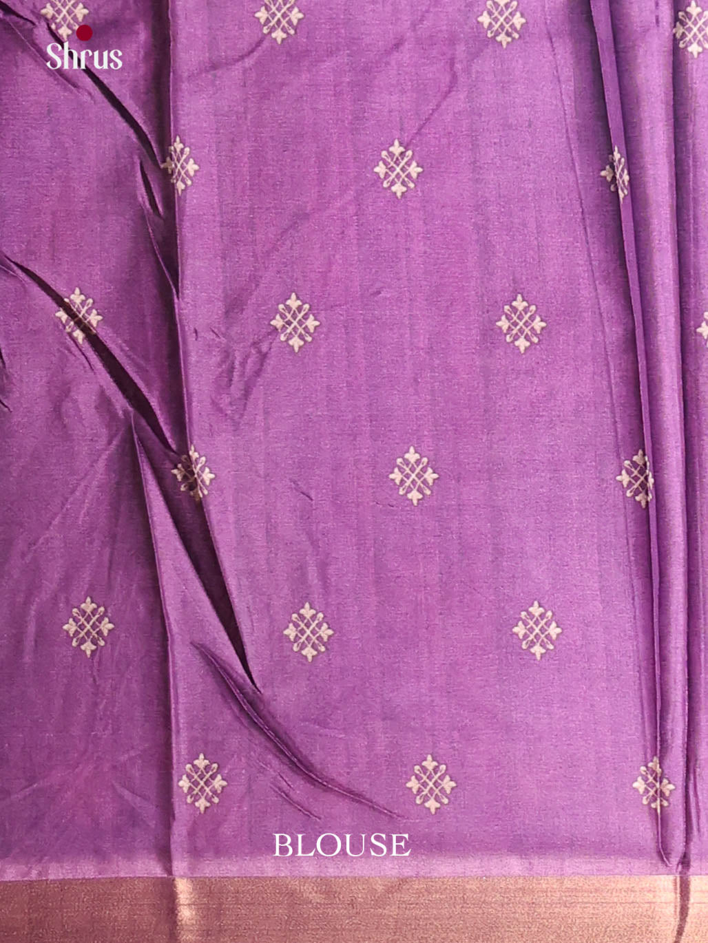 Teal & Purple - Semi Crepe Saree - Shop on Shrus.com
