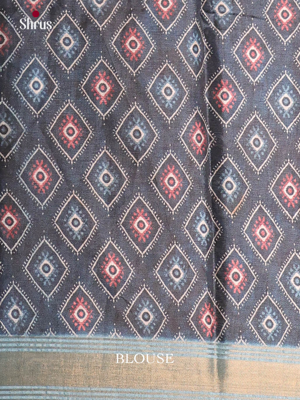 Blue- Semi Crepe Saree