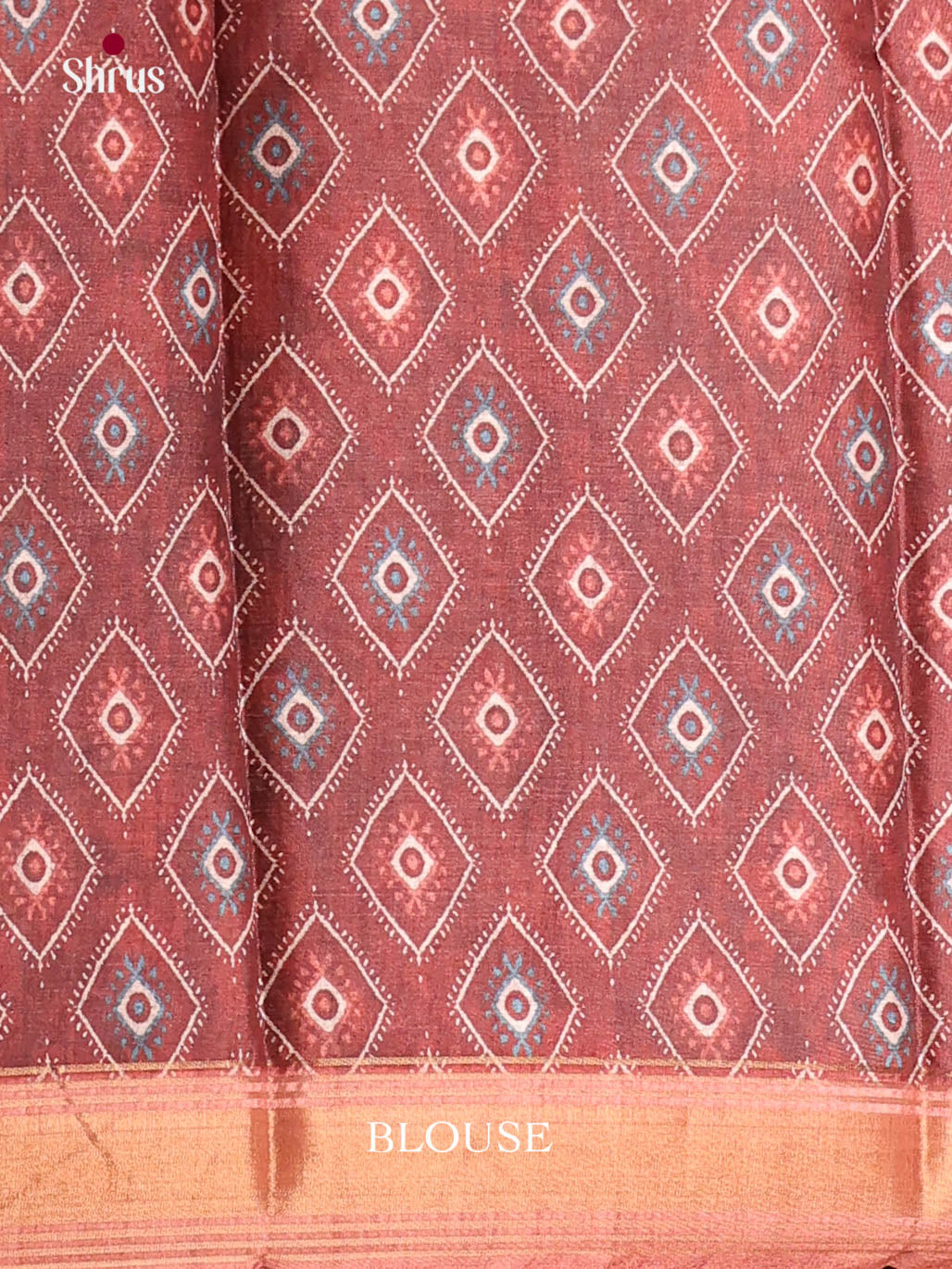 Maroon - Semi Crepe Saree
