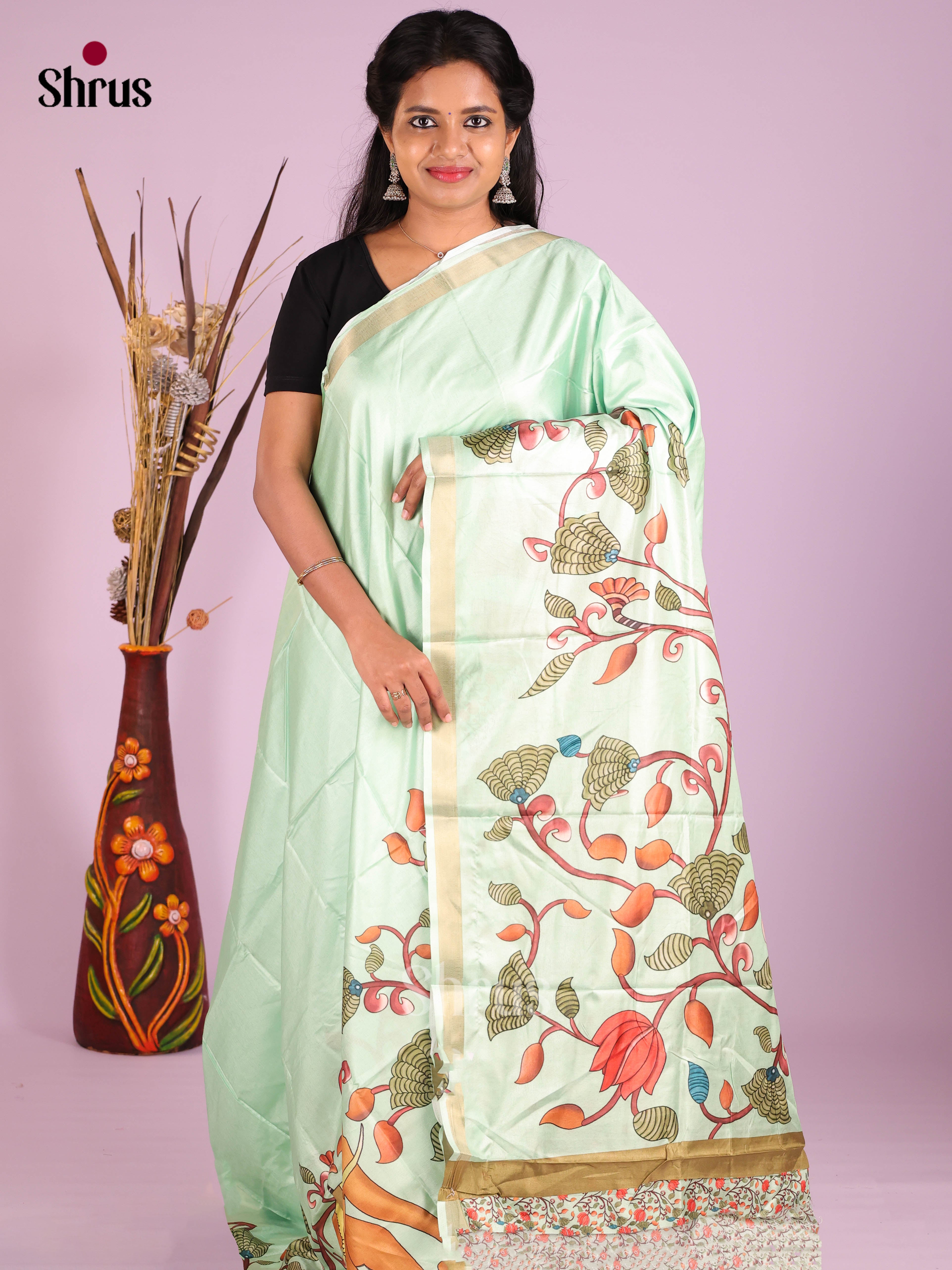 DIS08214 - Semi Crepe Saree - Shop on Shrus.com