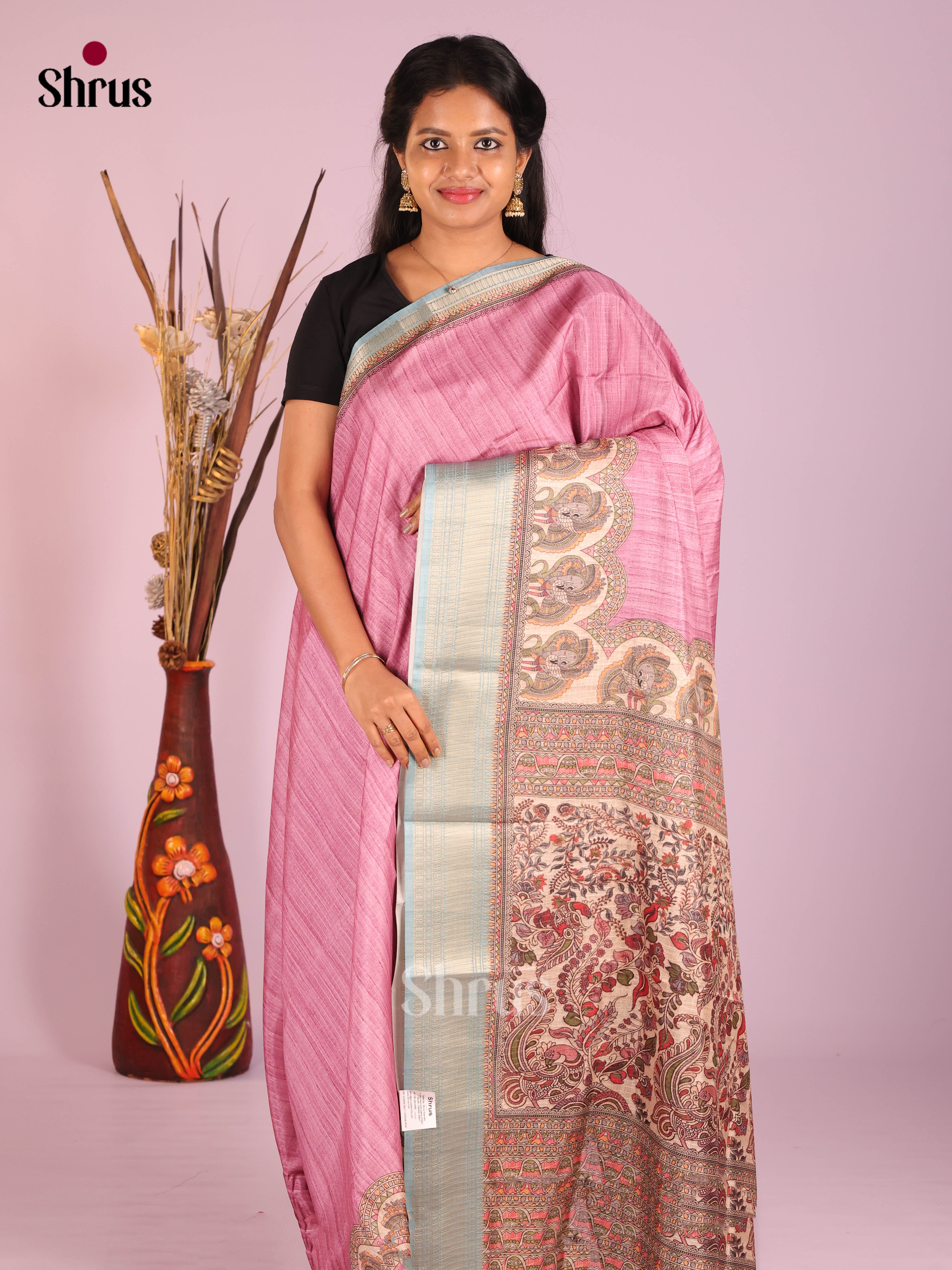 DIS08232 - Semi Dola silk Saree - Shop on Shrus.com