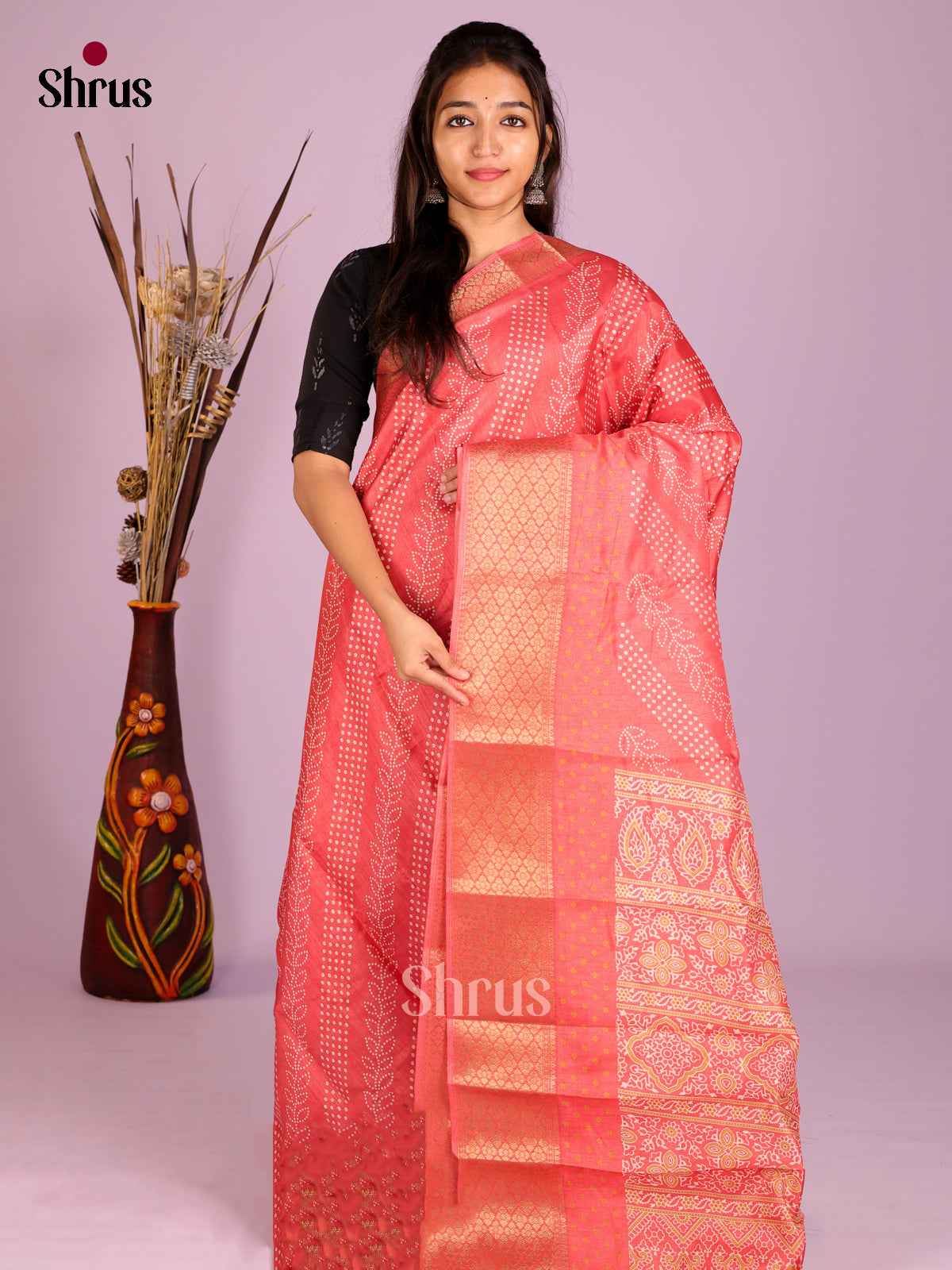 DIS08279 - Semi Crepe Saree - Shop on Shrus.com