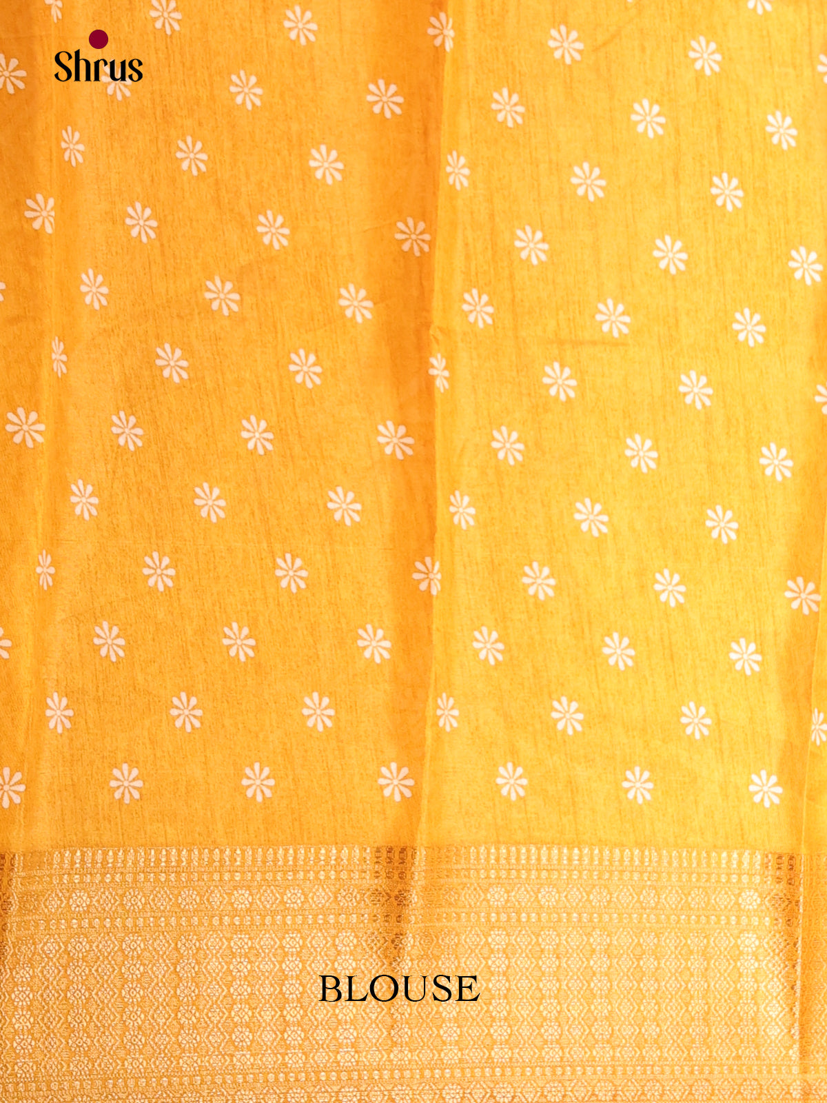 Mustard - Semi Crepe Saree - Shop on Shrus.com