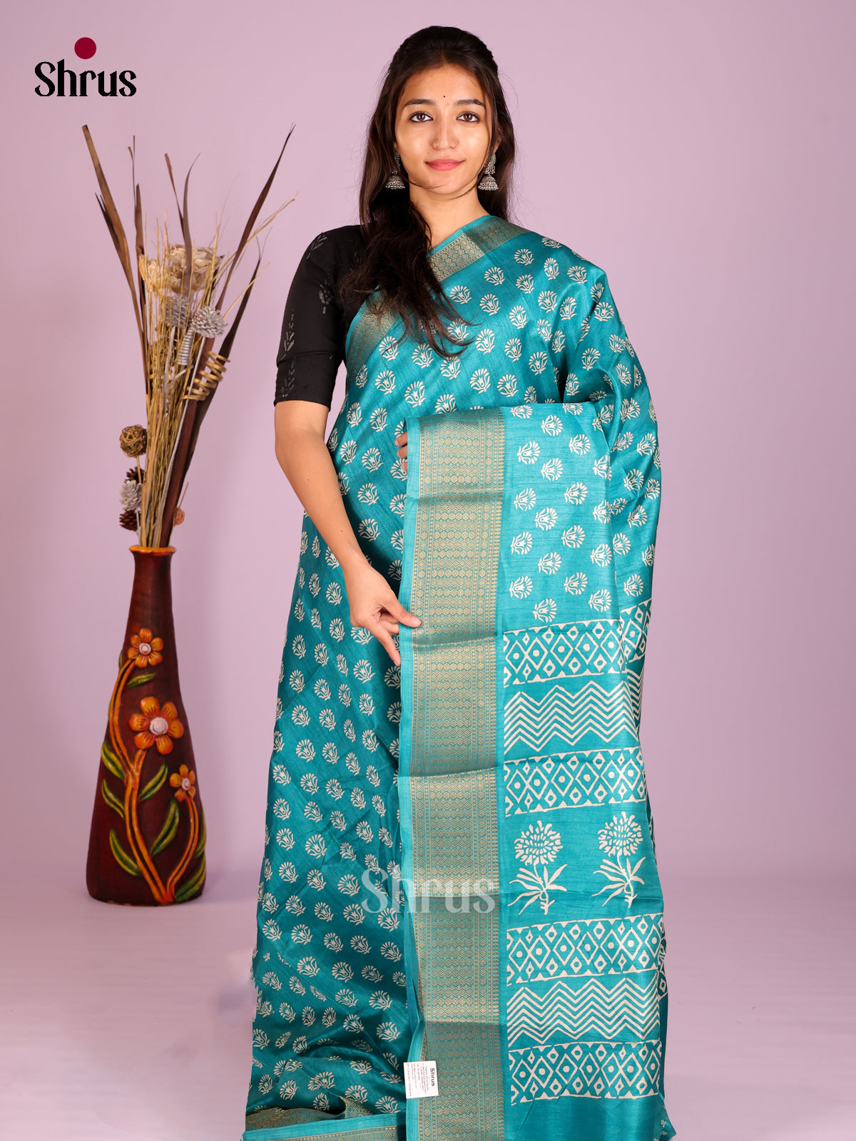 DIS08294 - Semi Crepe Saree - Shop on Shrus.com