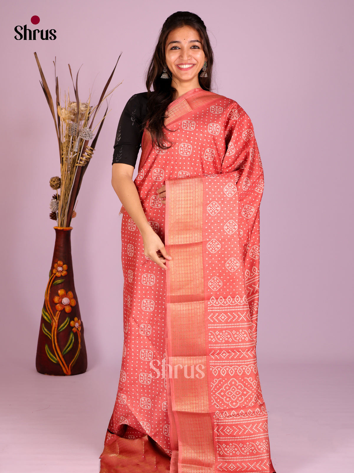 DIS08312 - Semi Crepe Saree - Shop on Shrus.com