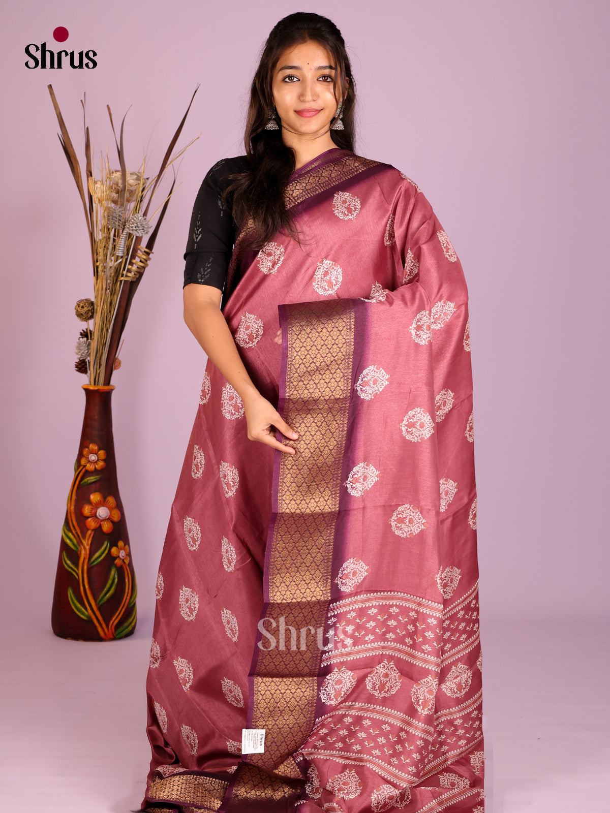 DIS08315 - Semi Crepe Saree