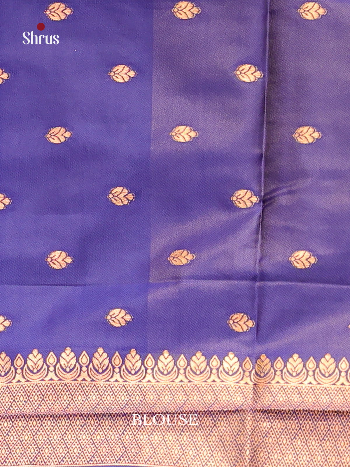 Grey & Blue - Semi Softsilk Saree