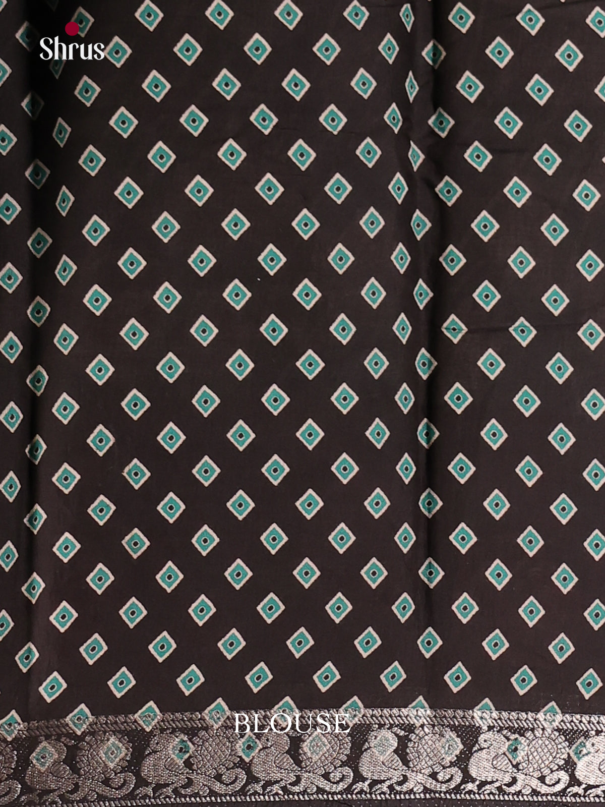 Teal & Black- Semi Modal Saree