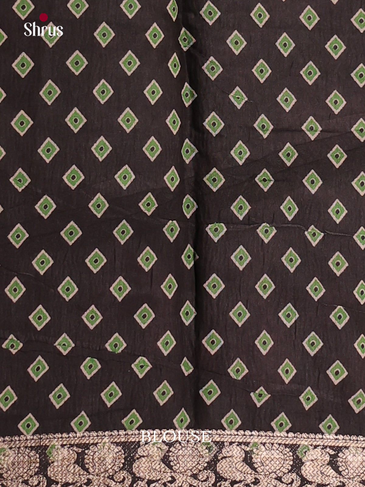 Green & Black - Semi Modal Saree