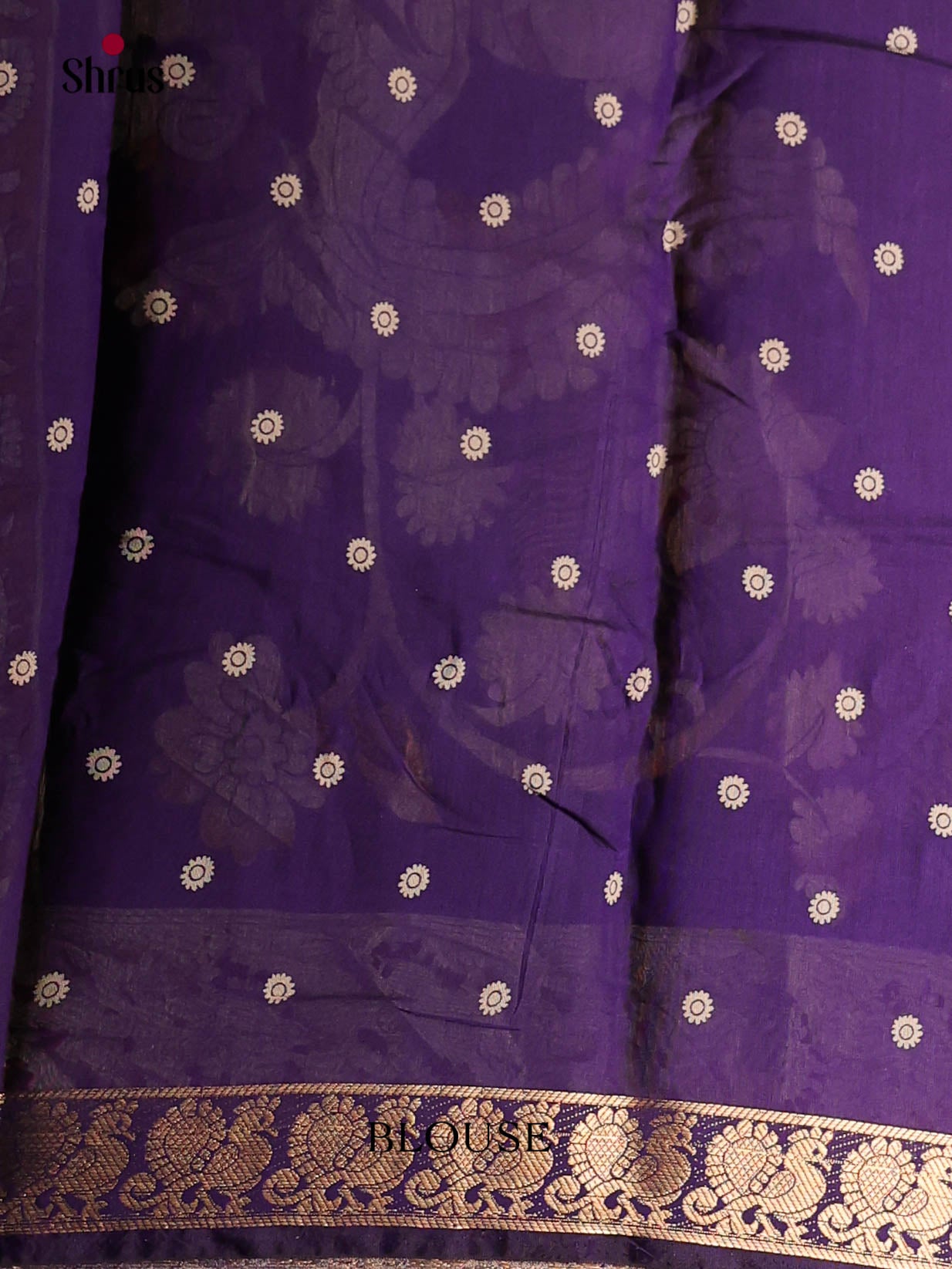 Red & Violet - Semi Modal Saree