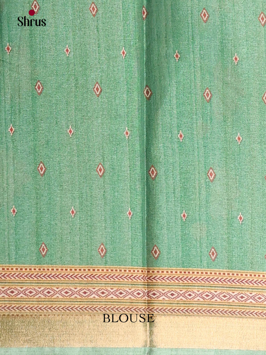 Pink & Green - Art Modal Saree