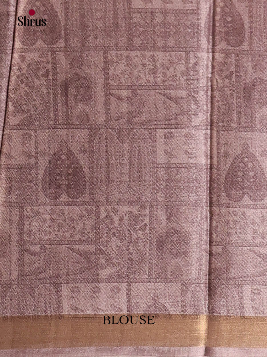 Cream & Grey - Art Modal Saree