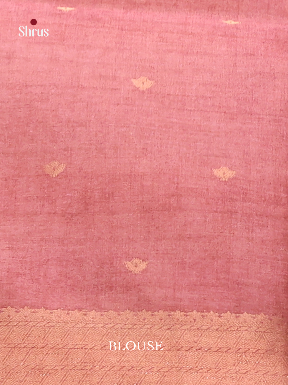 Grey & Pink - Semi Tussar Saree