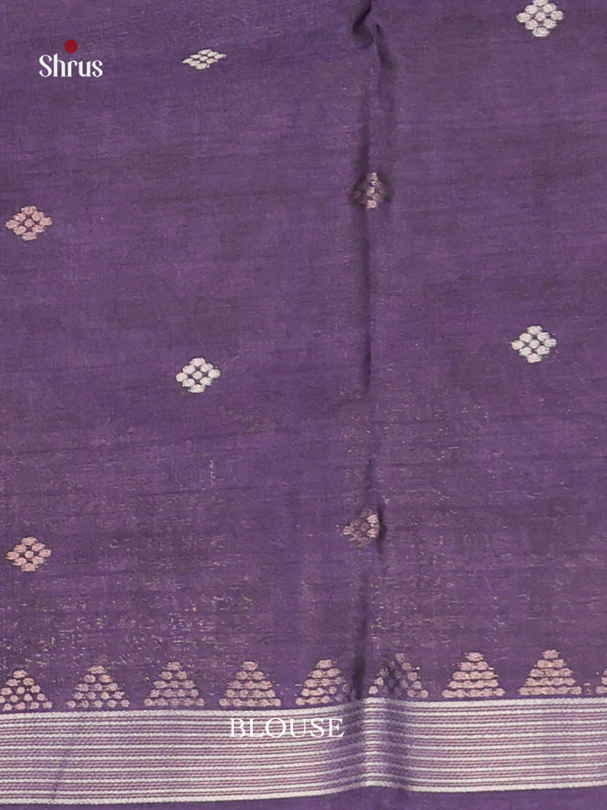 Brown & Blue - Semi Tussar Saree