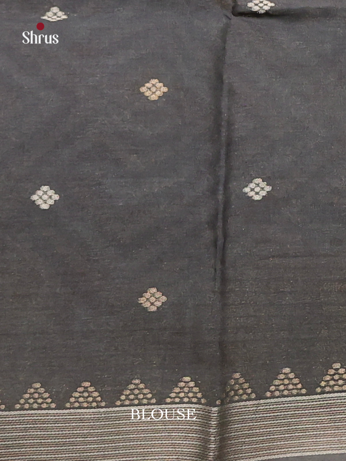 Maroon & Black- Semi Tussar Saree