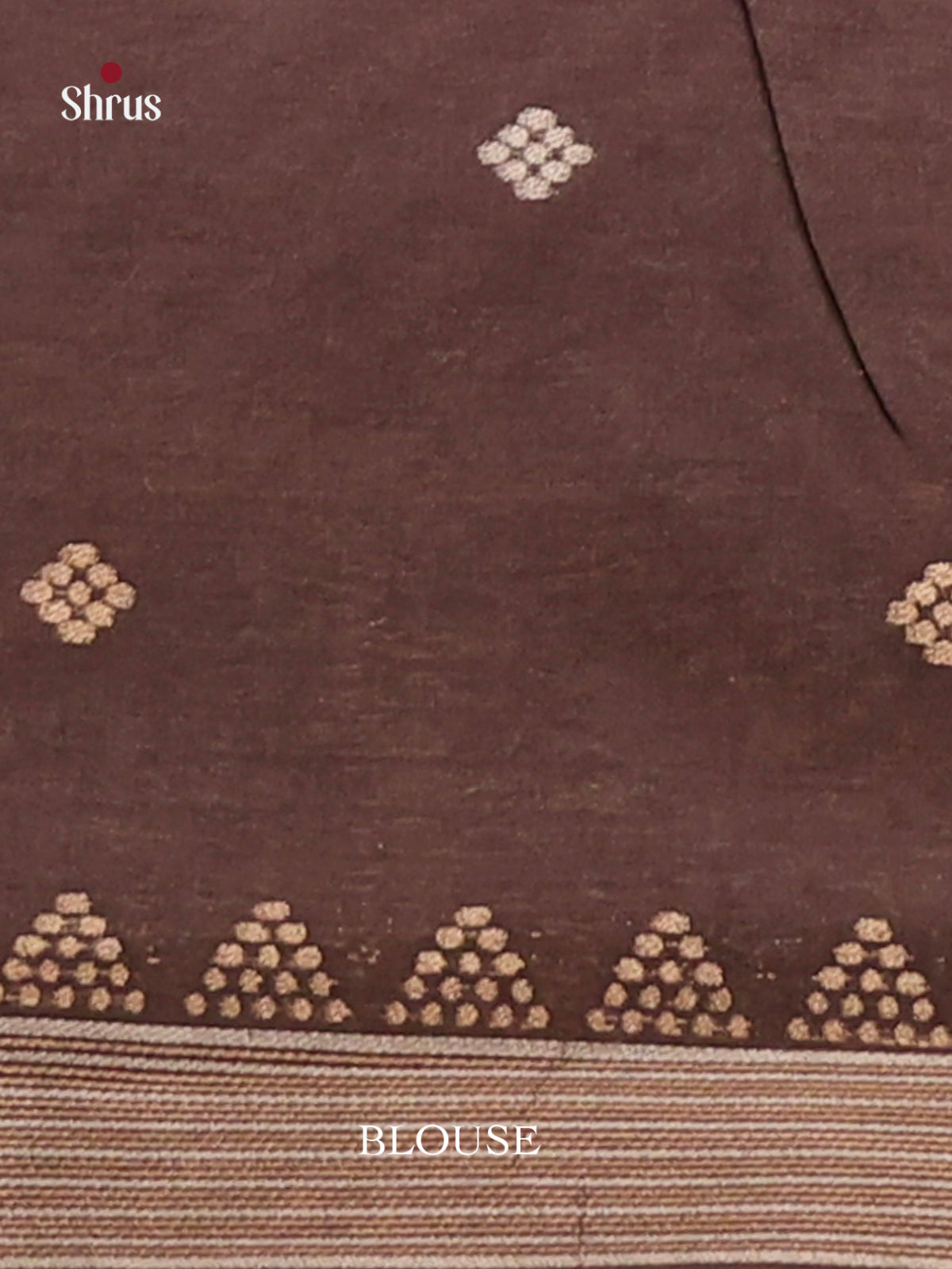 Brown & Coffee Brown - Semi Tussar Saree