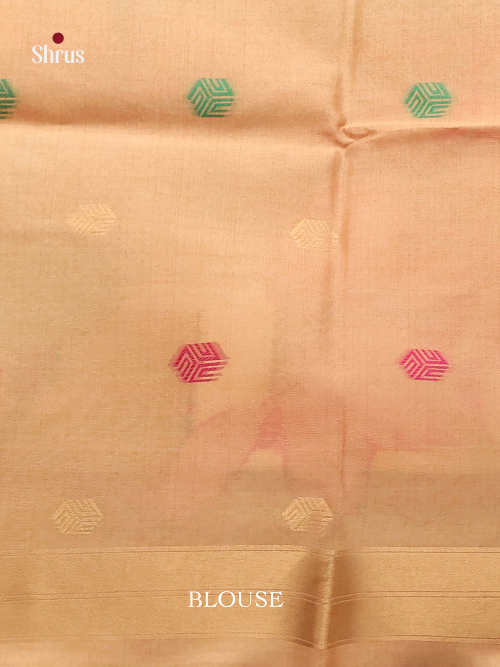 Cream - Semi Tussar Saree