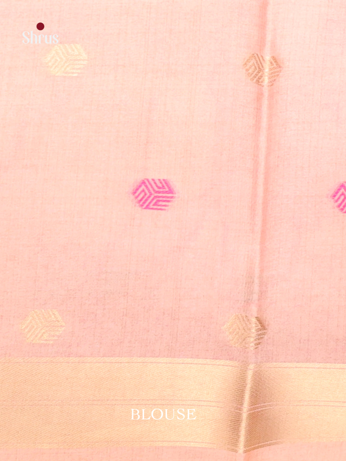 Peach - Semi Tussar Saree