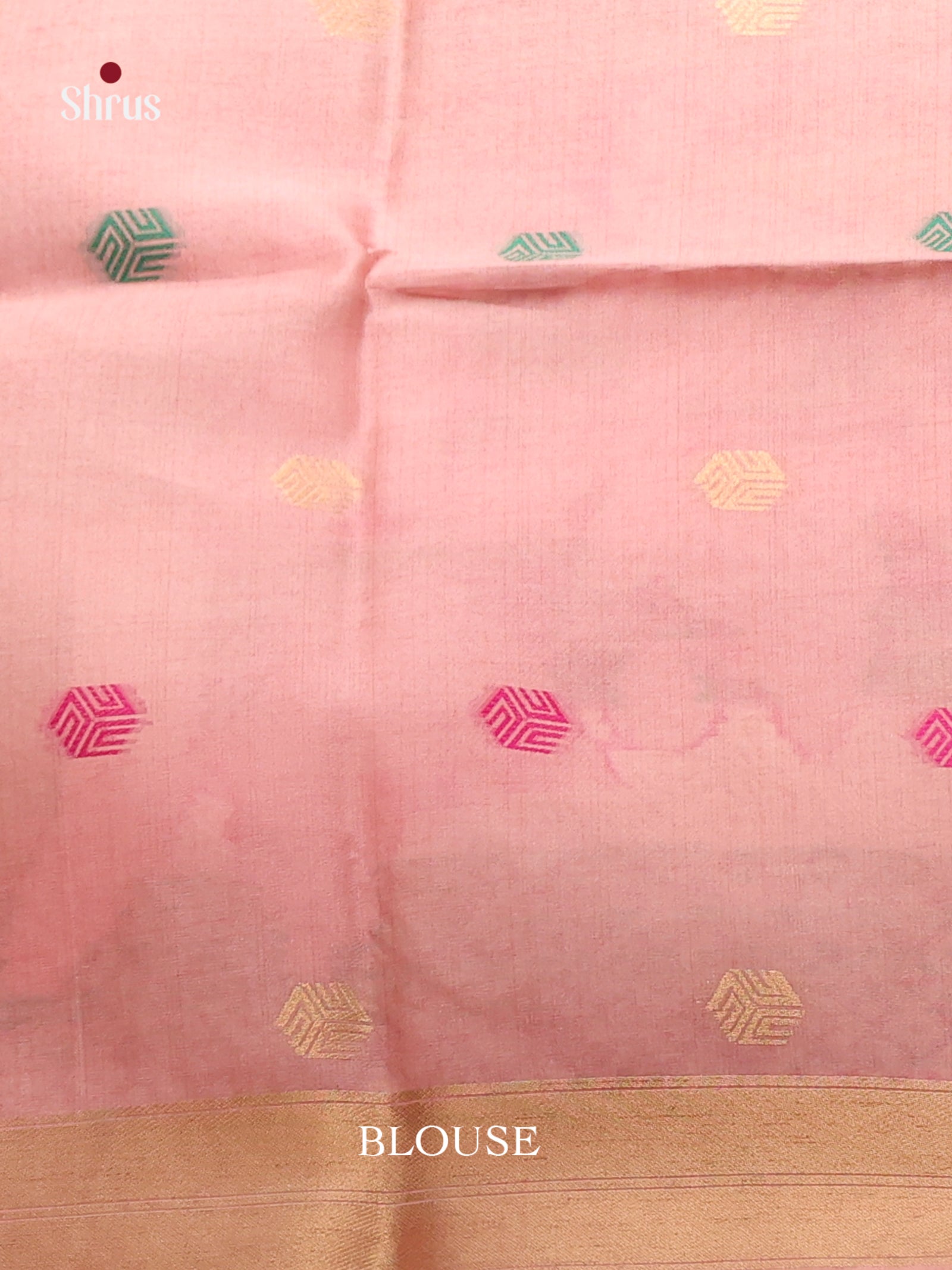 Pink(single Tone)- Semi Tussar Saree