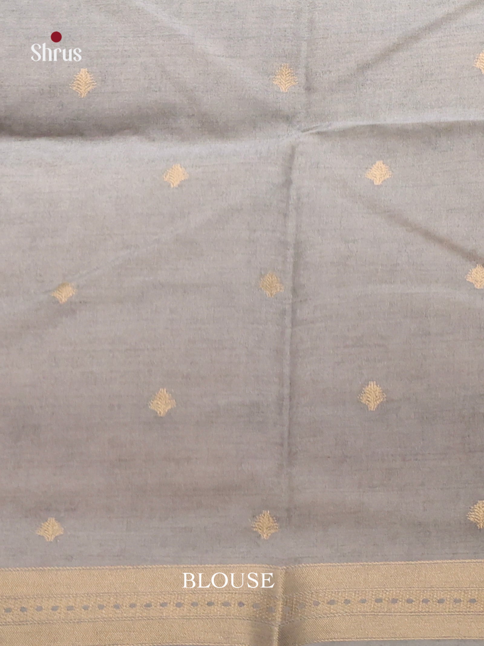 Purple & Grey - Semi Tussar Saree