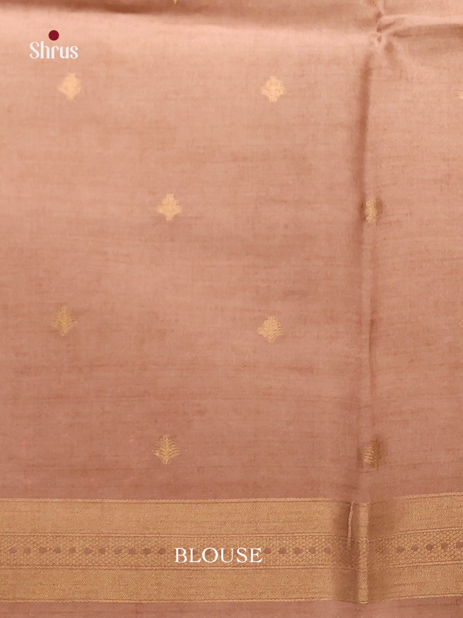 Pink & Brown- Semi Tussar Saree