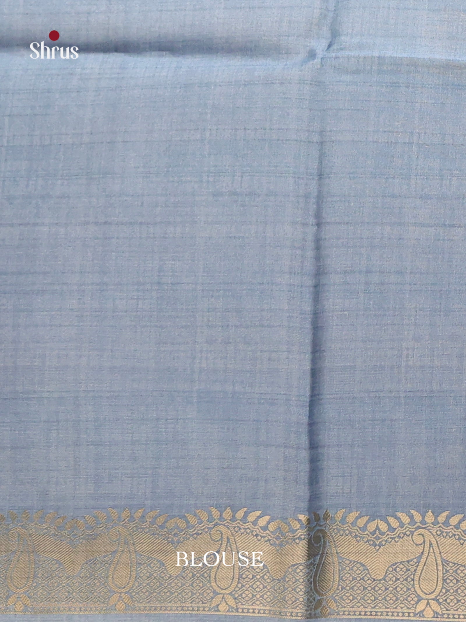 Light Blue & Blue - Semi Tussar Saree