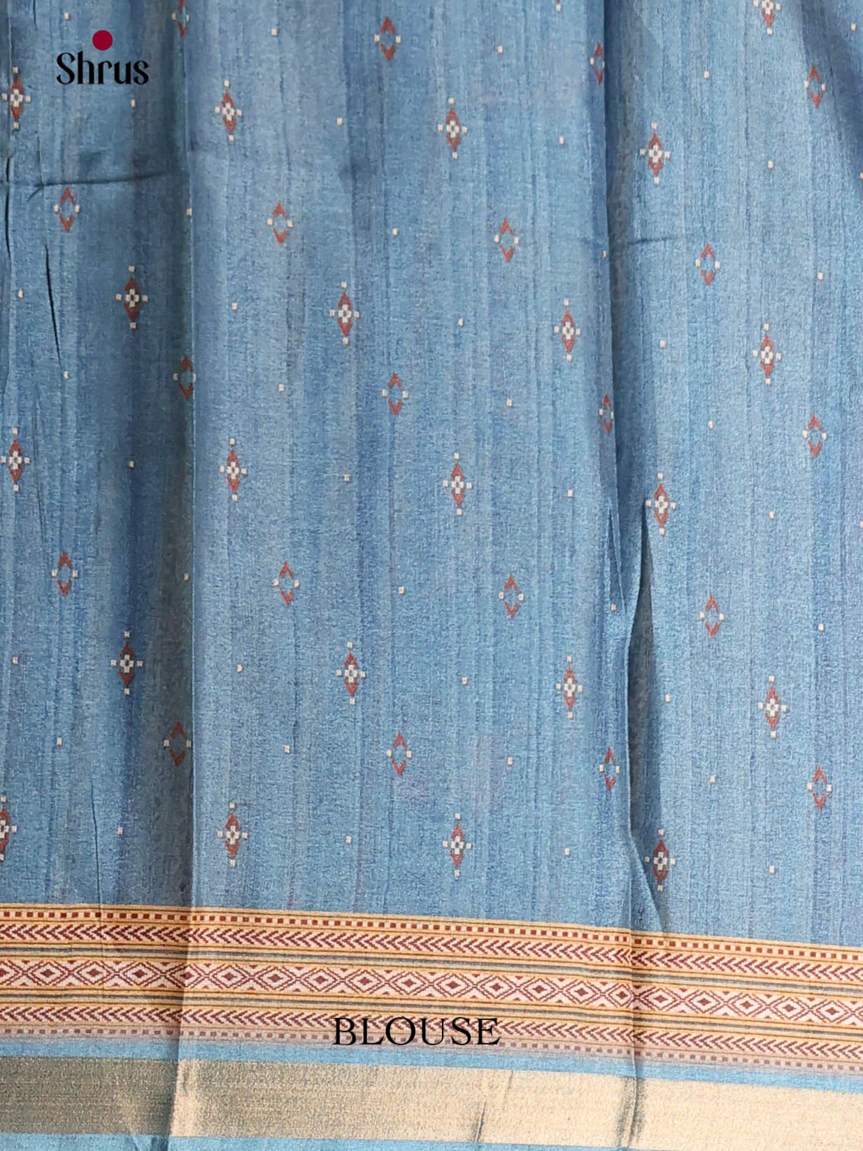 Red & Blue - Art Modal Saree