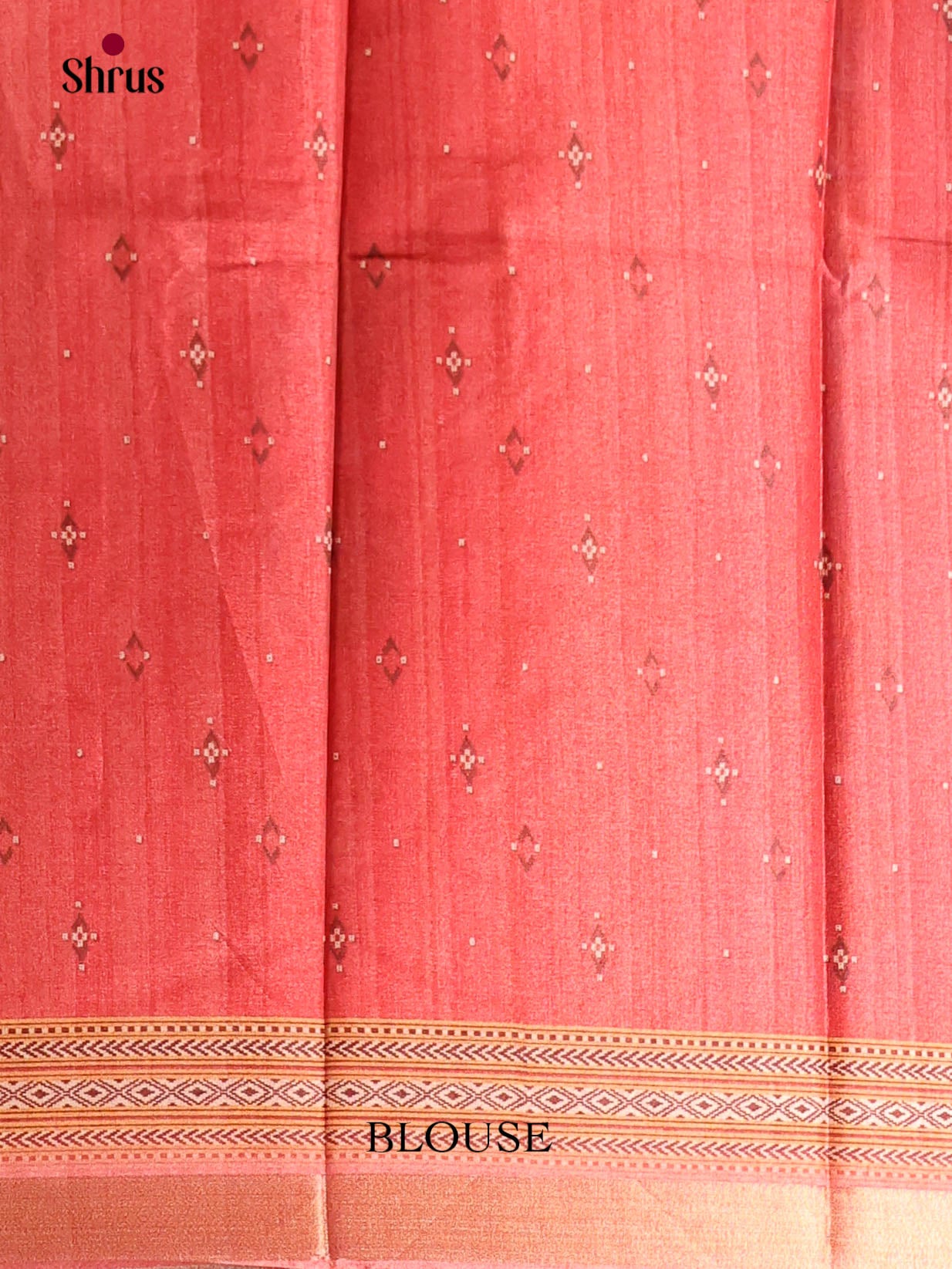 Blue & Red - Art Modal Saree