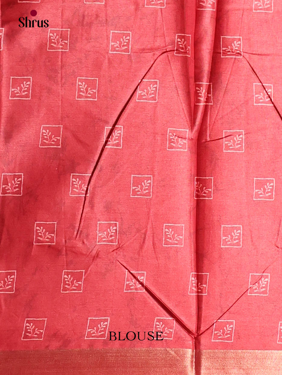 Red - Art Modal Saree - Shop on Shrus.com