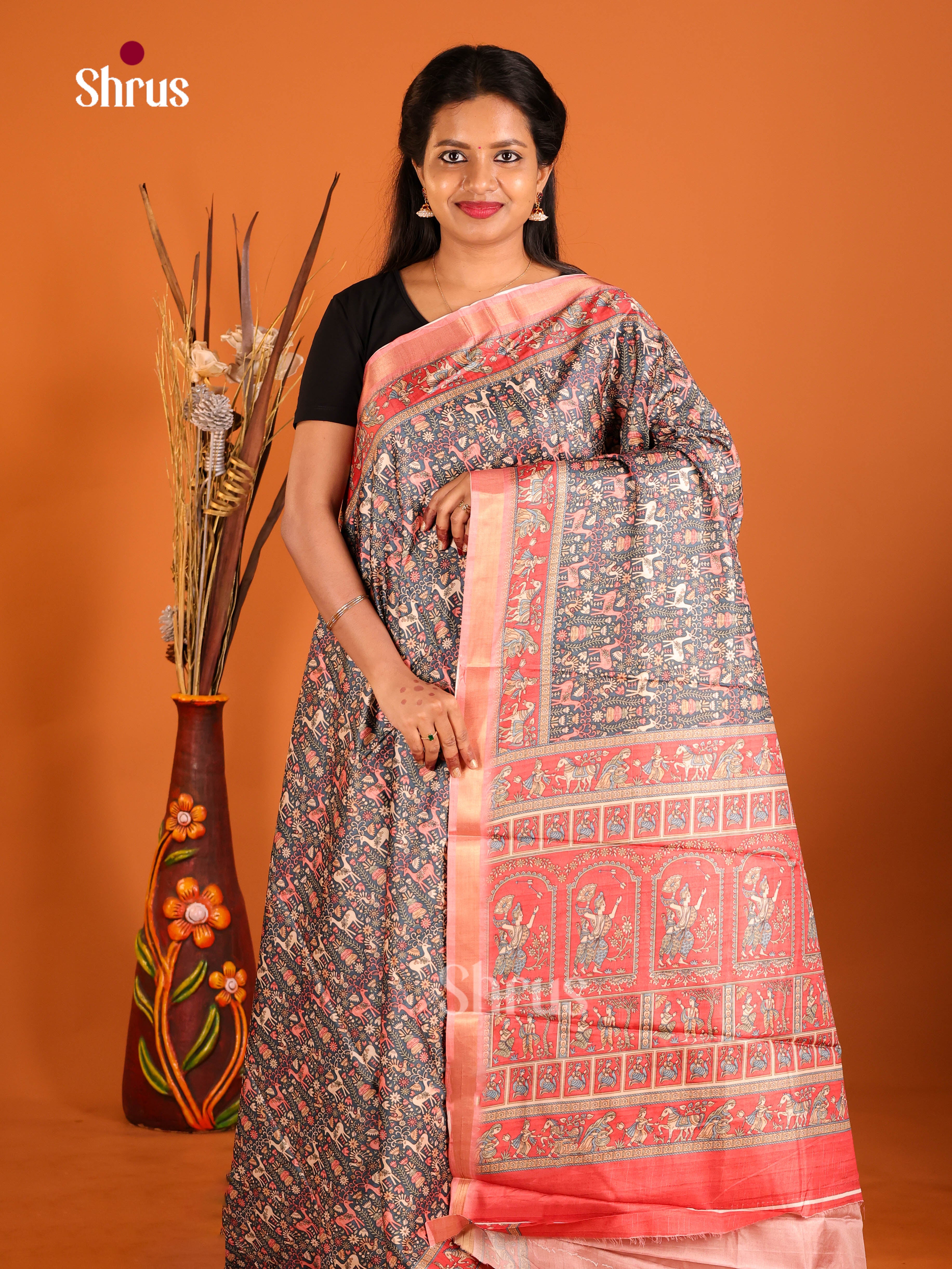 DIS08651 - Art Modal Saree - Shop on Shrus.com