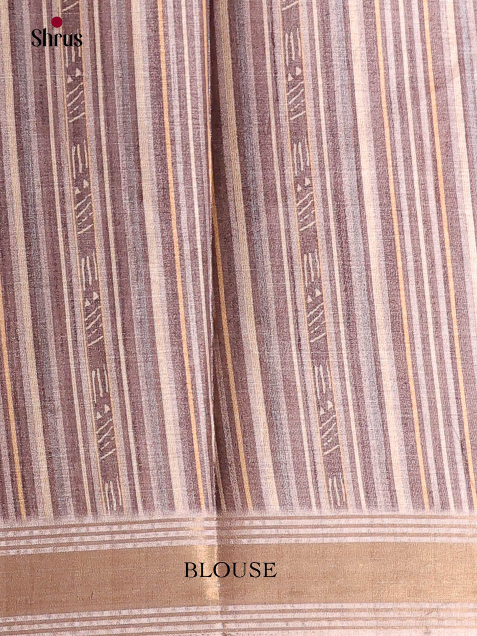 Grey - Art Modal Saree - Shop on Shrus.com