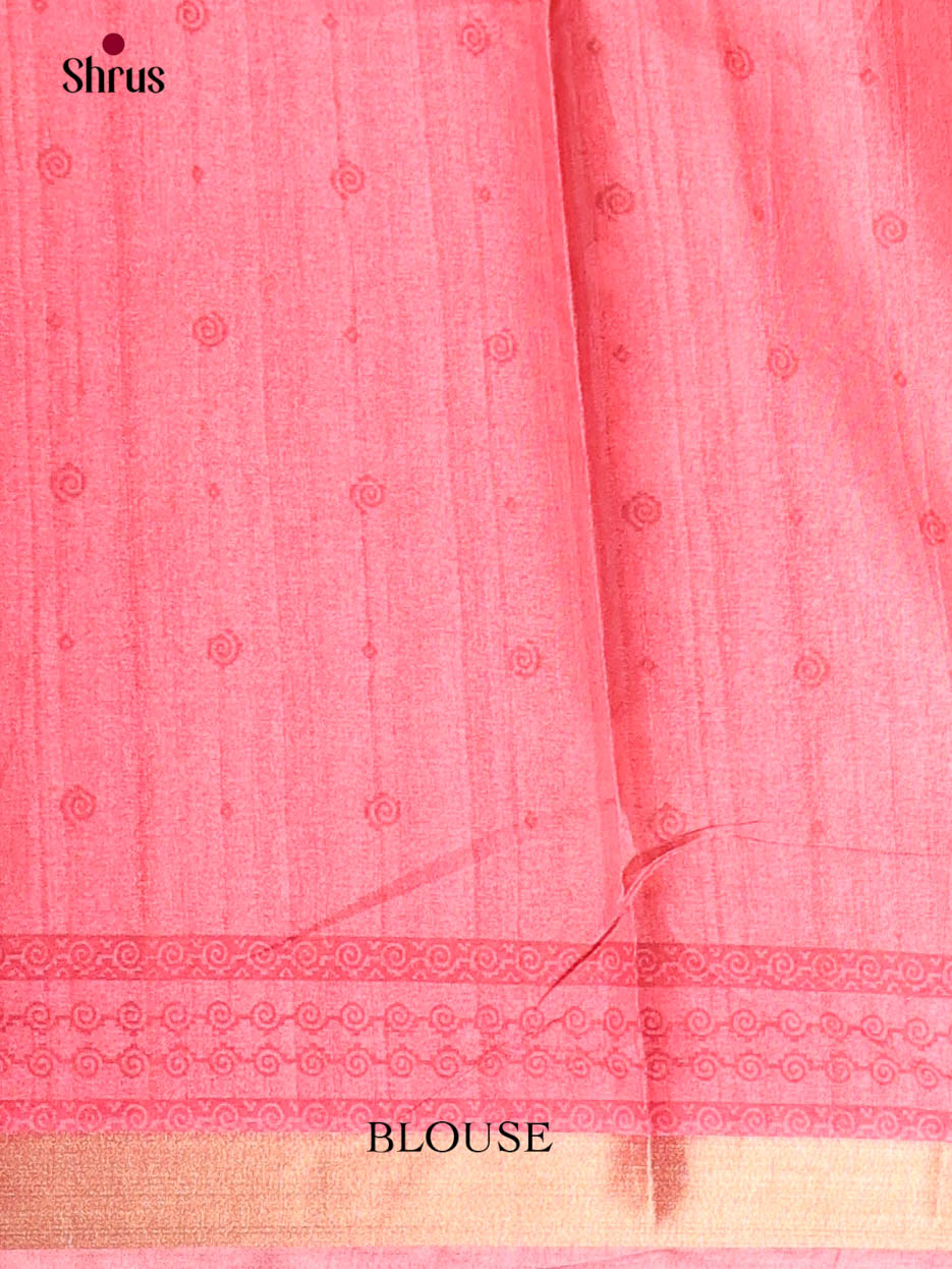 Brown & Pink - Art Modal Saree