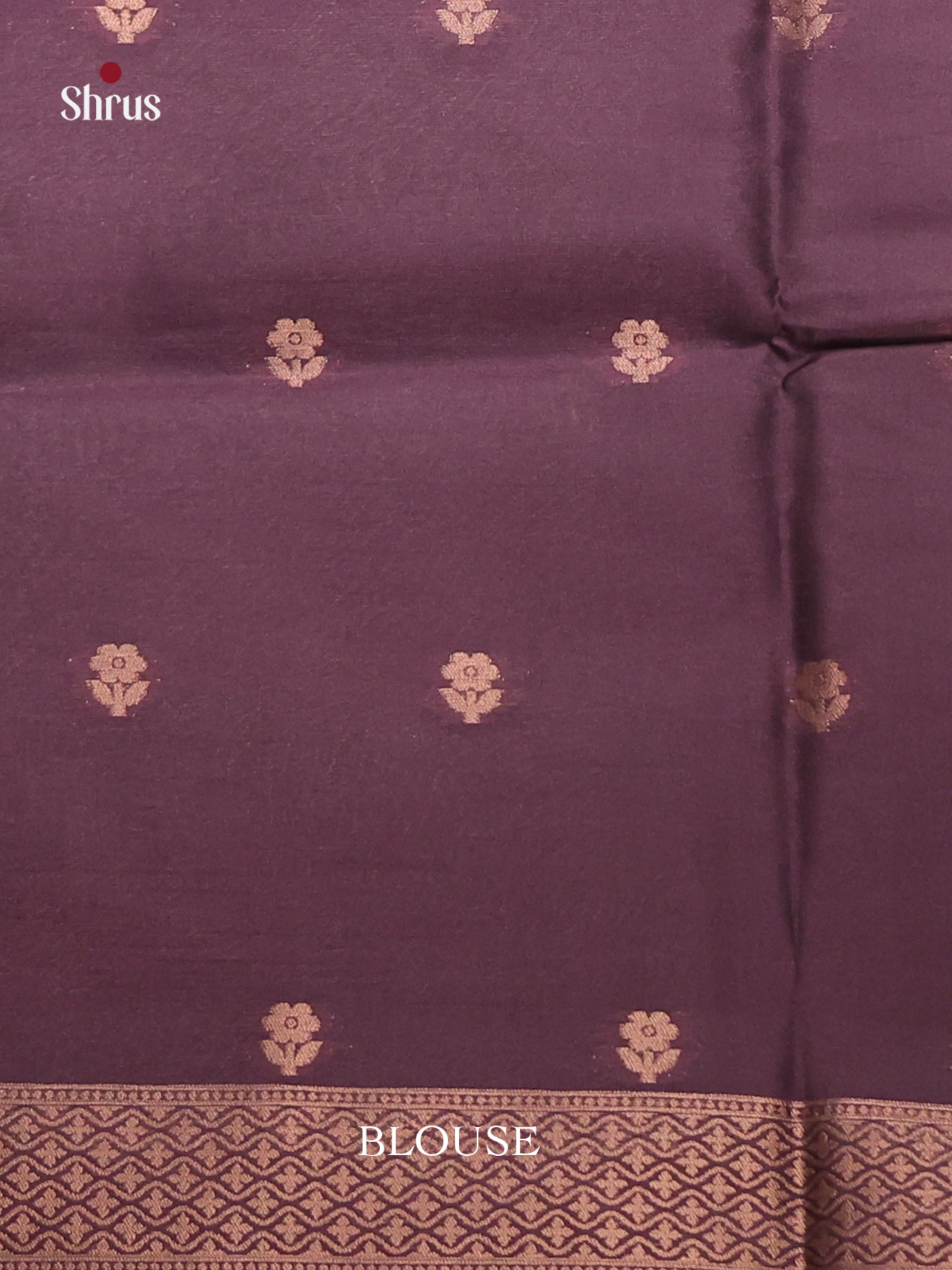 Blue & Dark Purple - Semi Tussar Saree