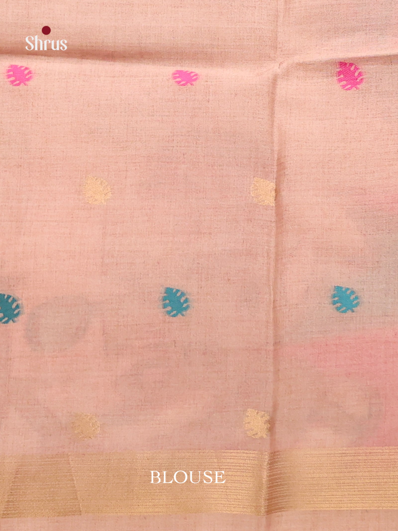 Pink & Peach - Semi Tussar Saree