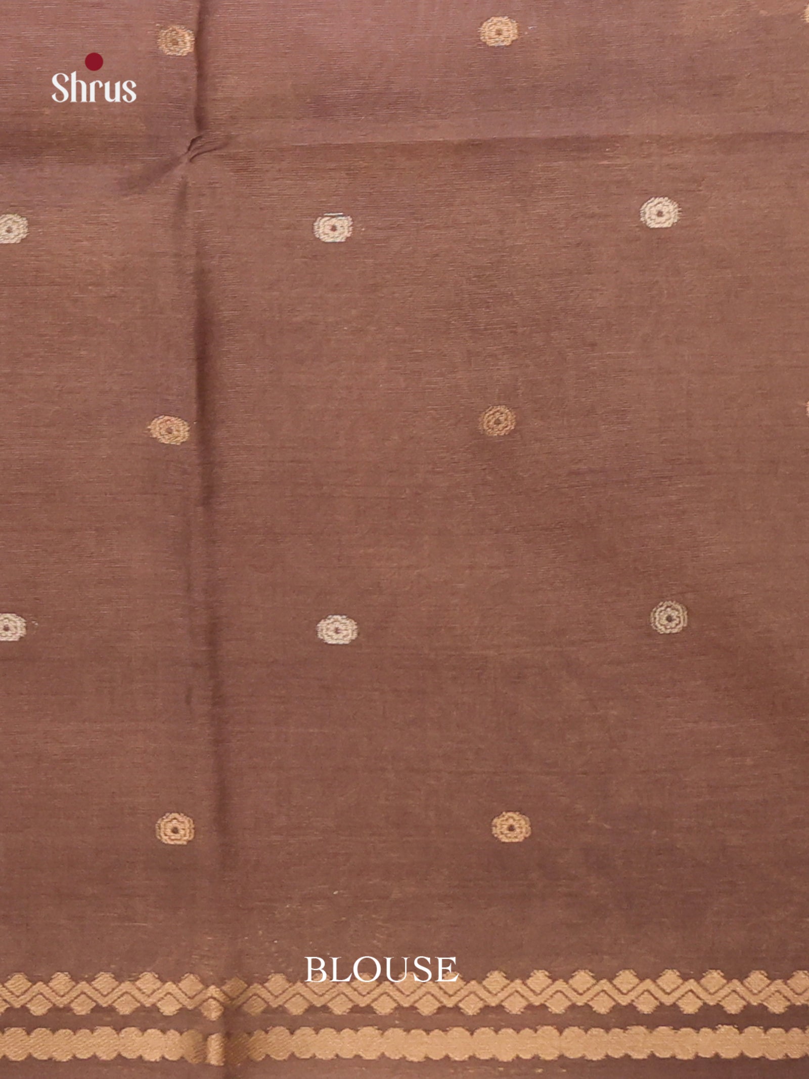 Pink & Brown - Semi Tussar Saree