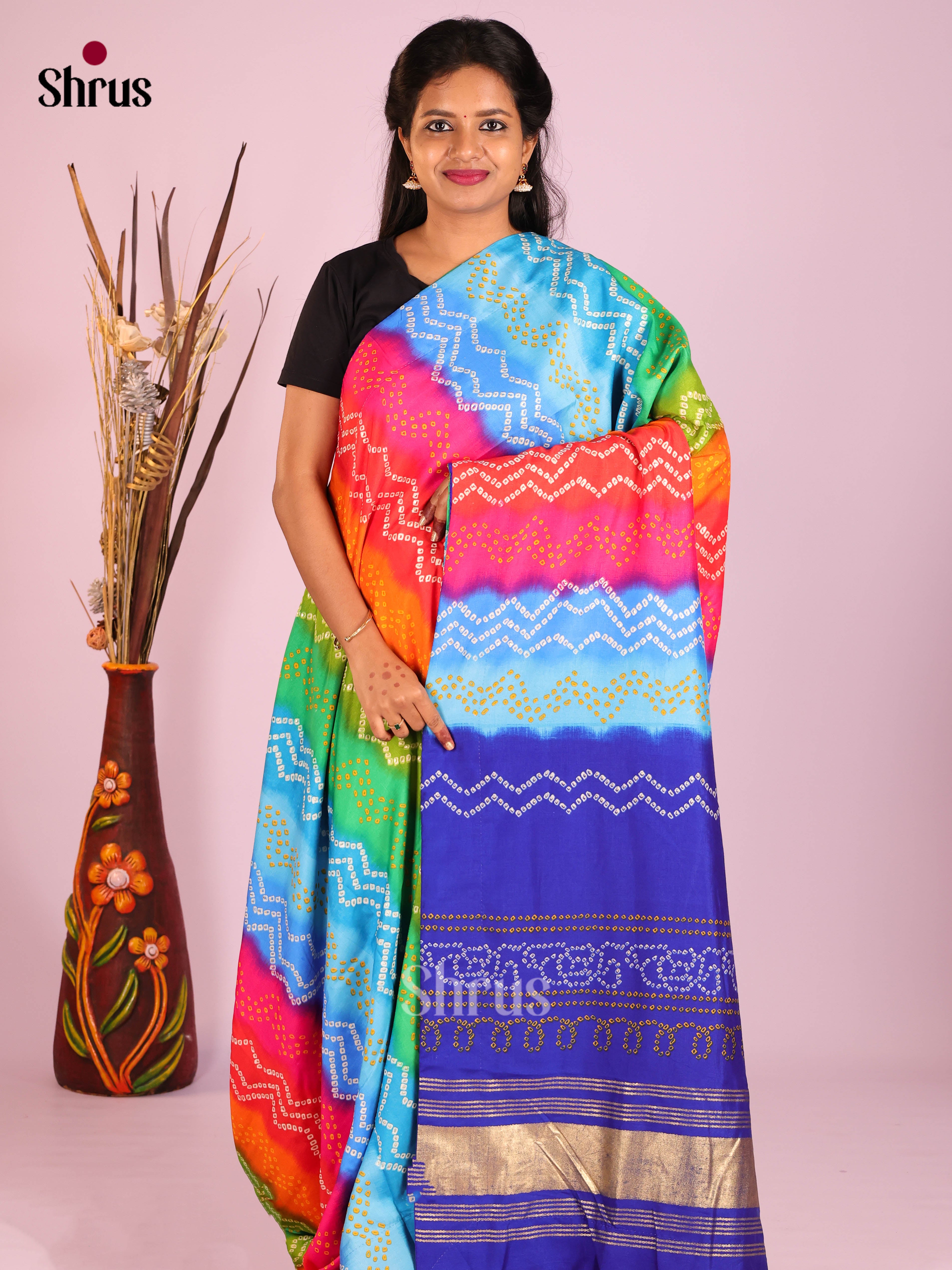 DIS08718 - Bandhini Saree - Shop on Shrus.com