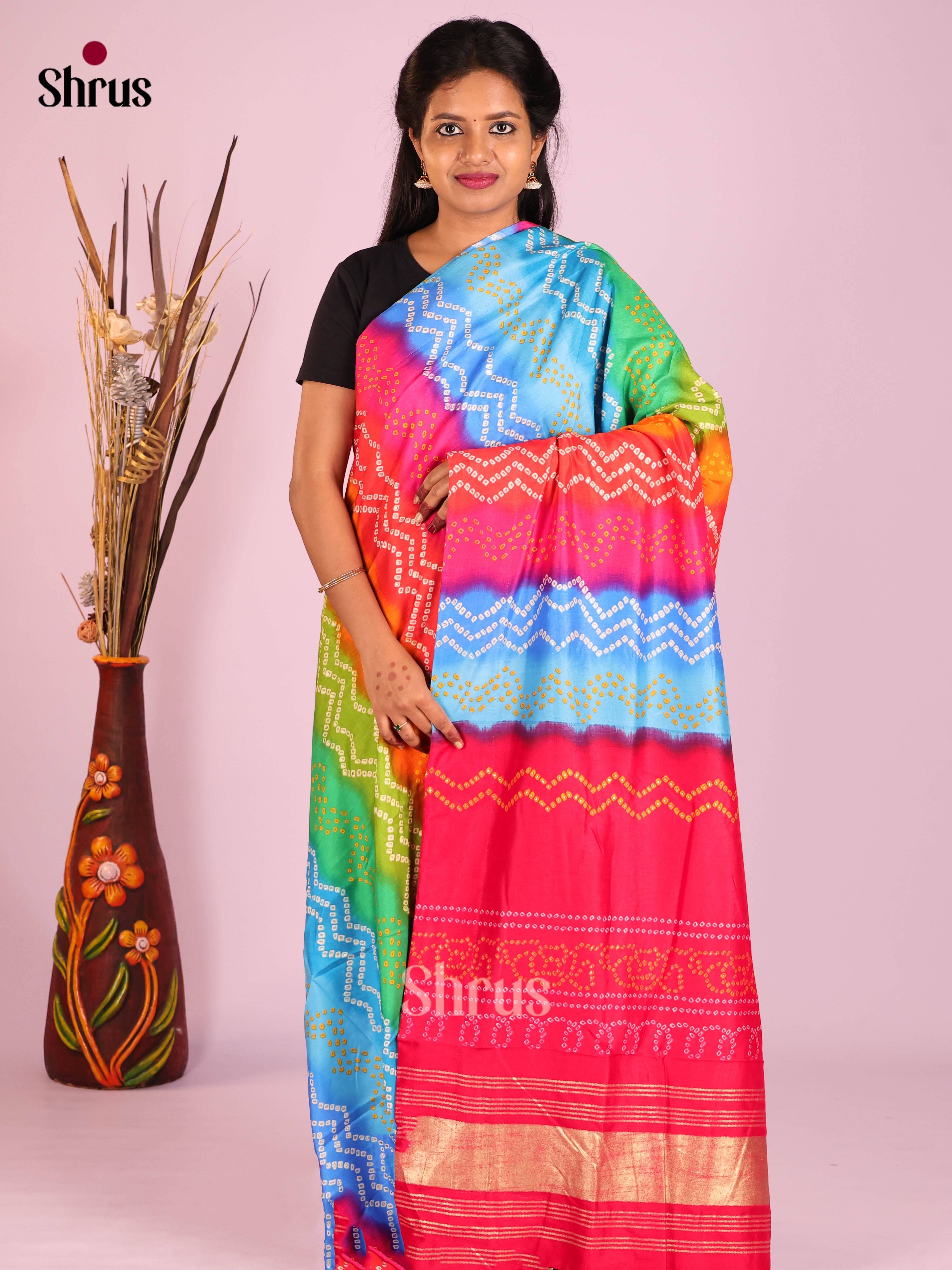 DIS08719 - Bandhini Saree - Shop on Shrus.com
