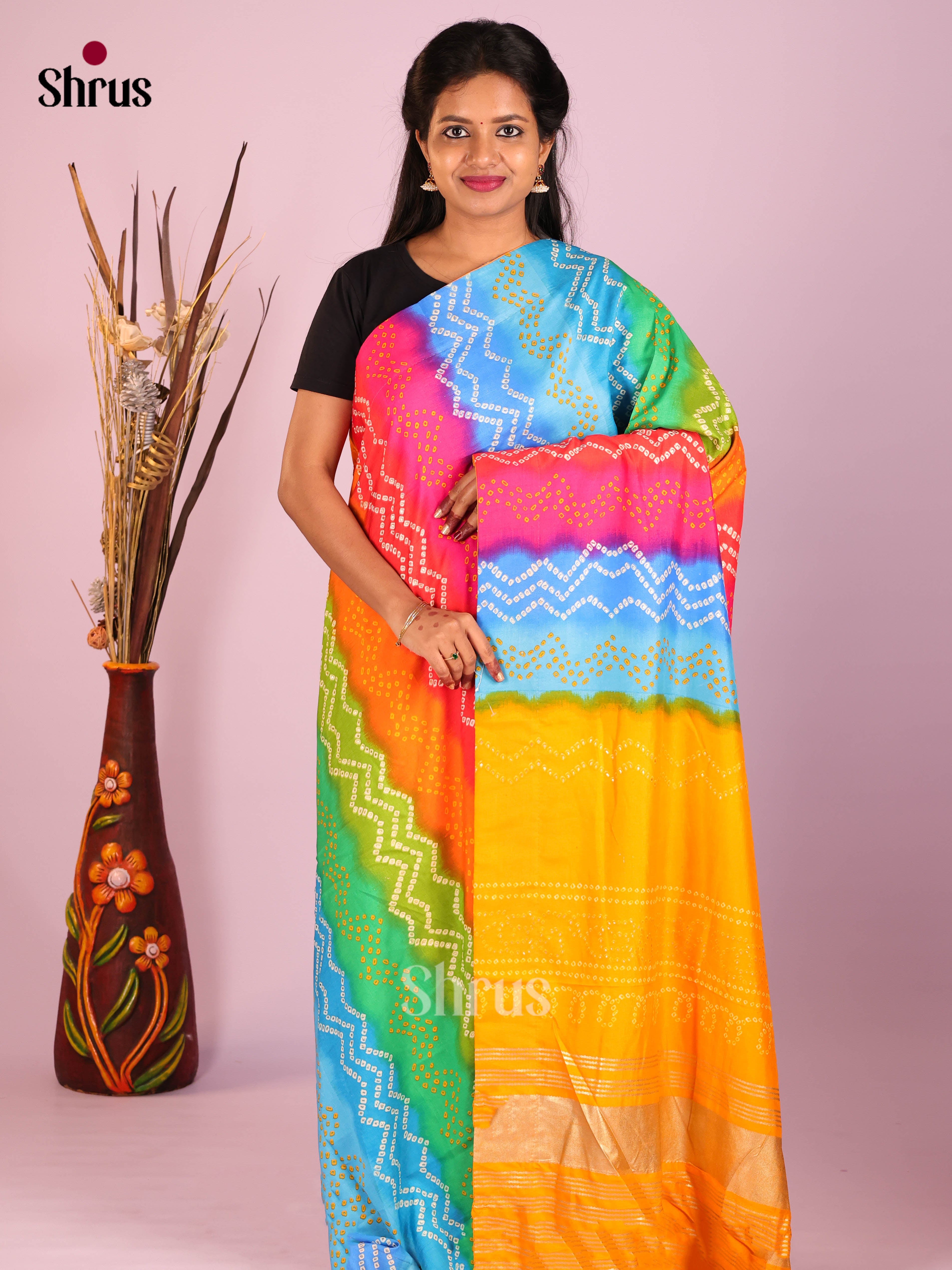 DIS08722 - Bandhini Saree - Shop on Shrus.com