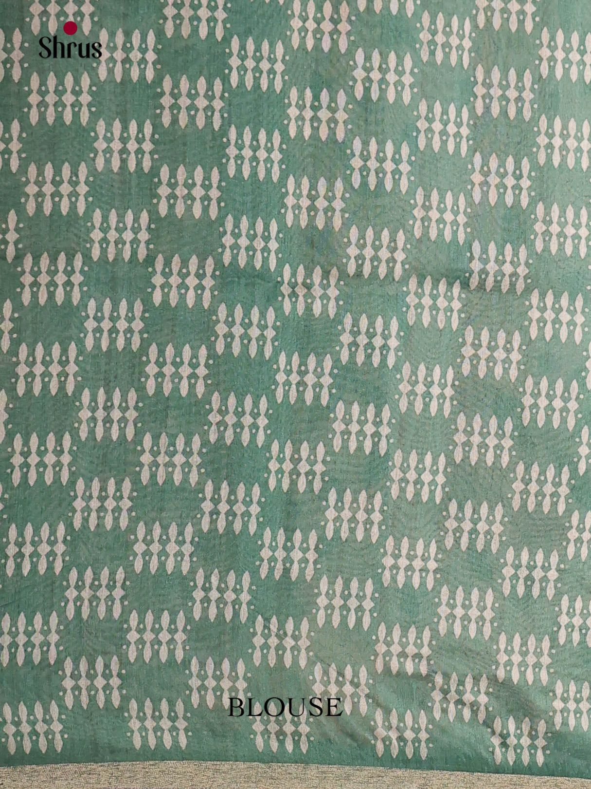 Grey & Green - Semi Chanderi Saree