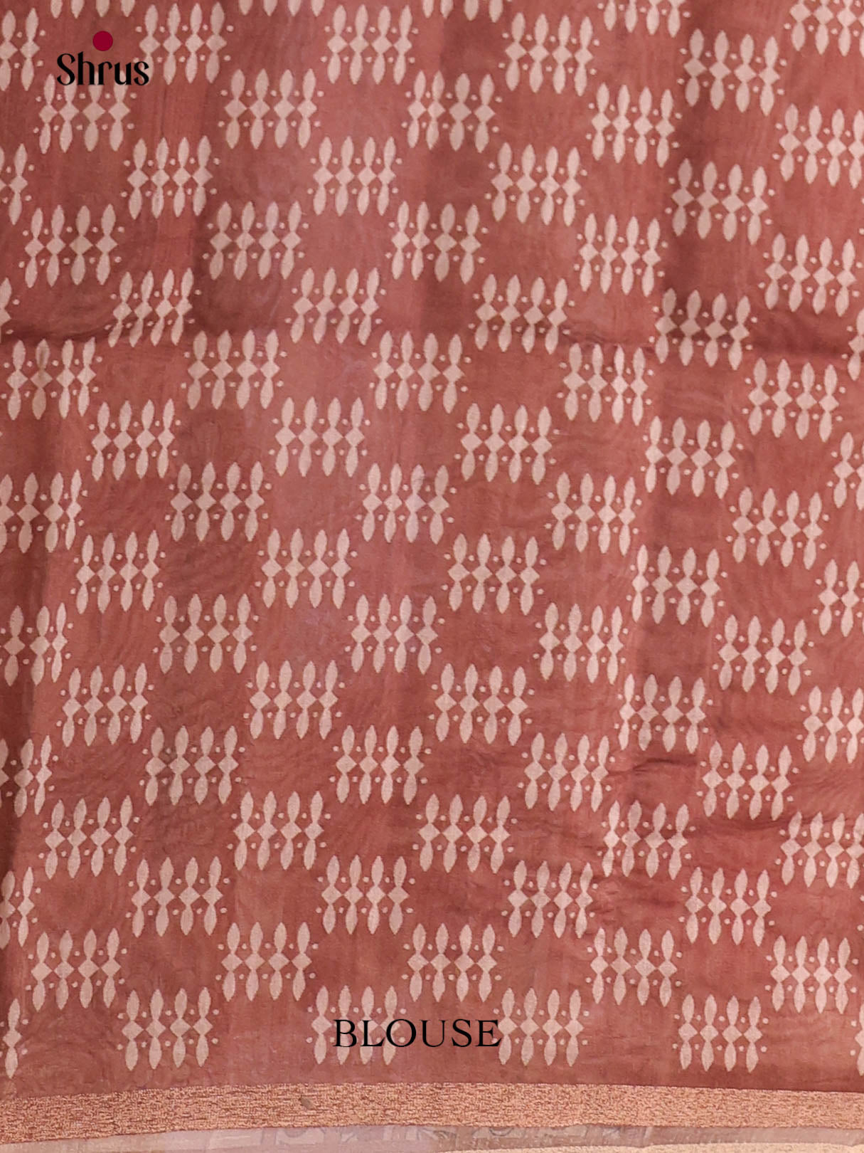 Dusty Pink & Brown - Semi Chanderi Saree