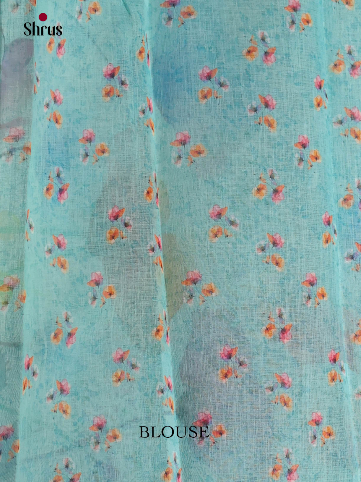 Light Blue- Linen Cotton Saree