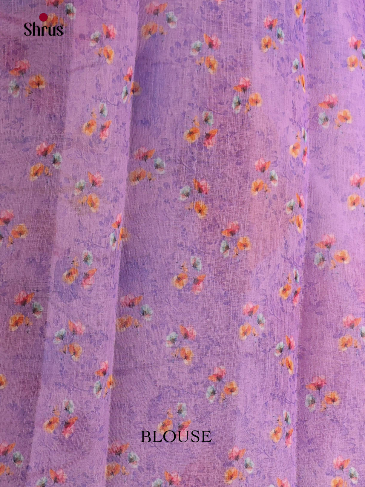 Lavender - Linen Cotton Saree - Shop on Shrus.com