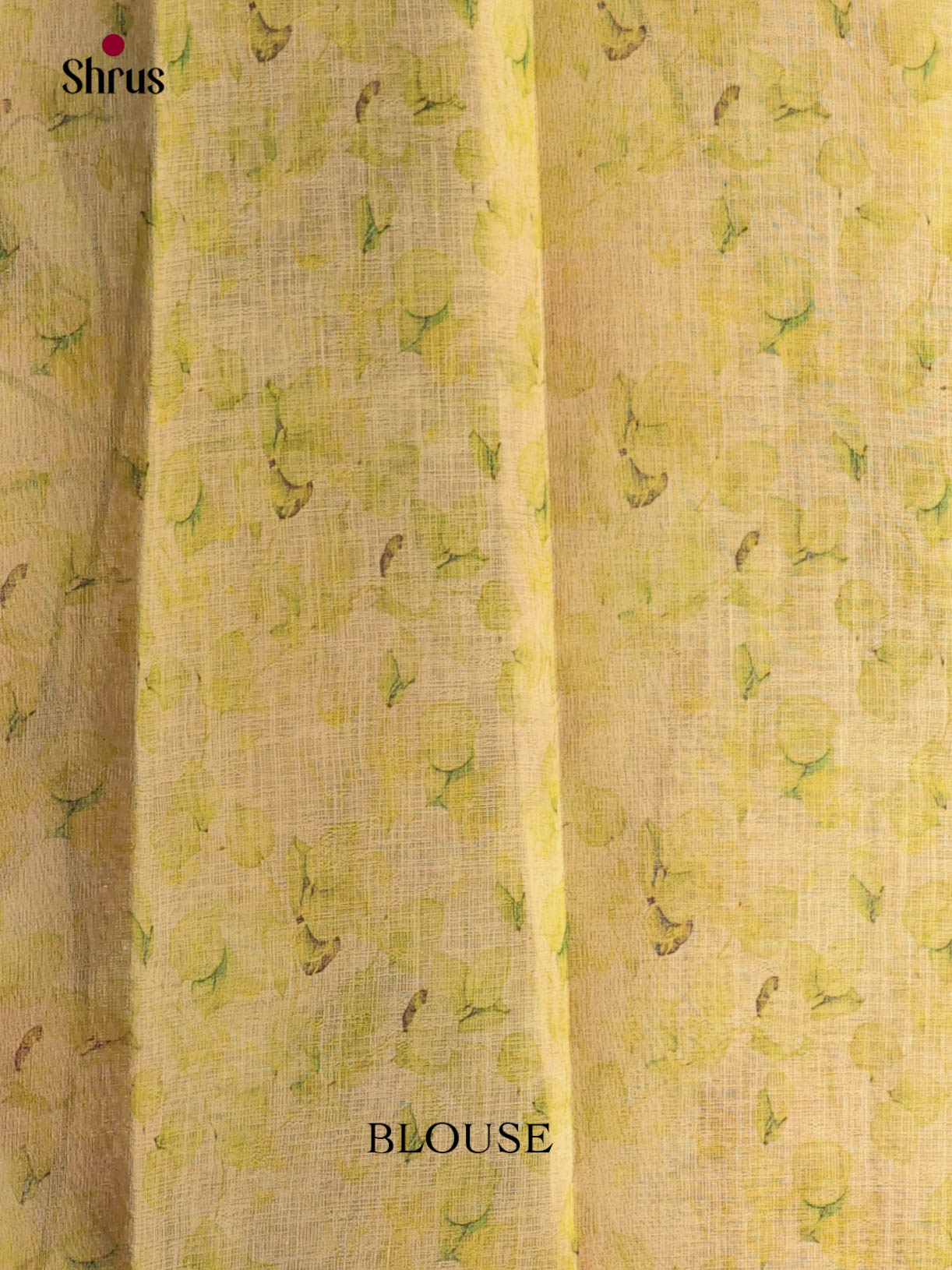 Yellowish Green - Linen Cotton Saree