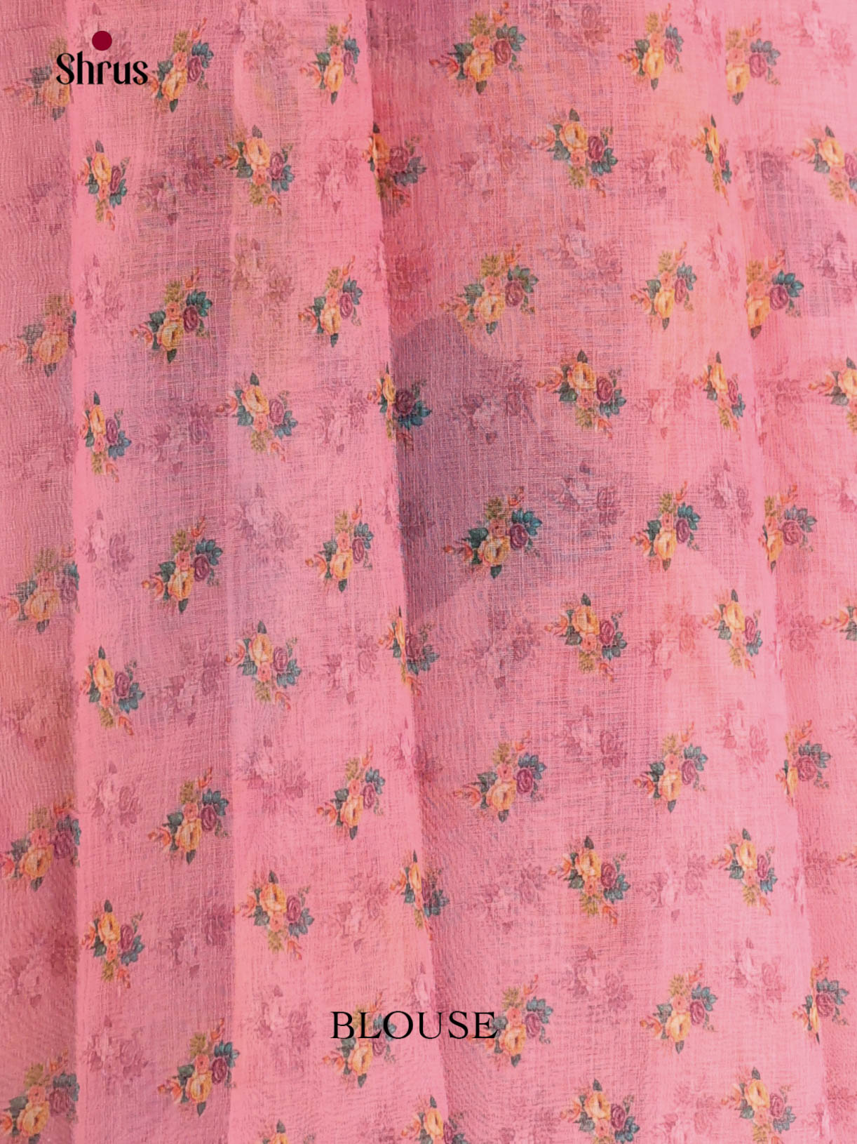Pink - Linen Cotton Saree