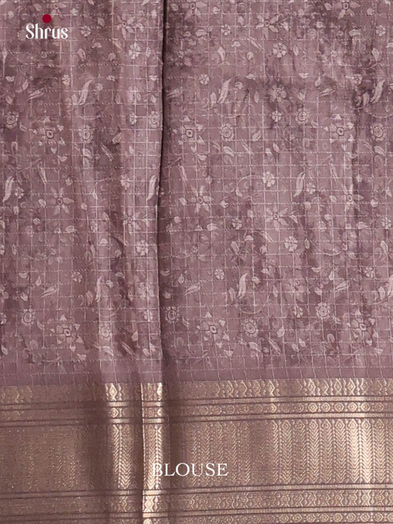 Grey - Semi Dola silk Saree