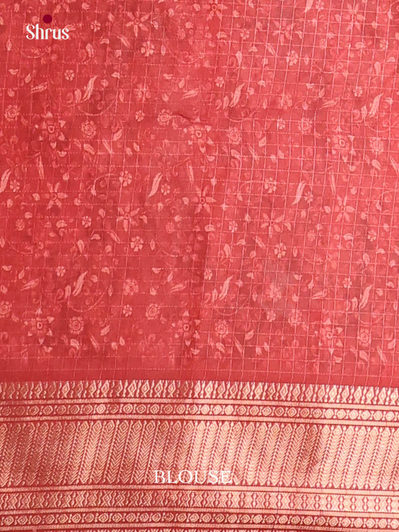 Red - Semi Dola silk Saree