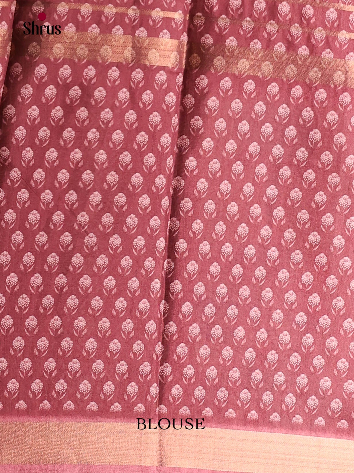 Pink & Cream - Semi matka Saree