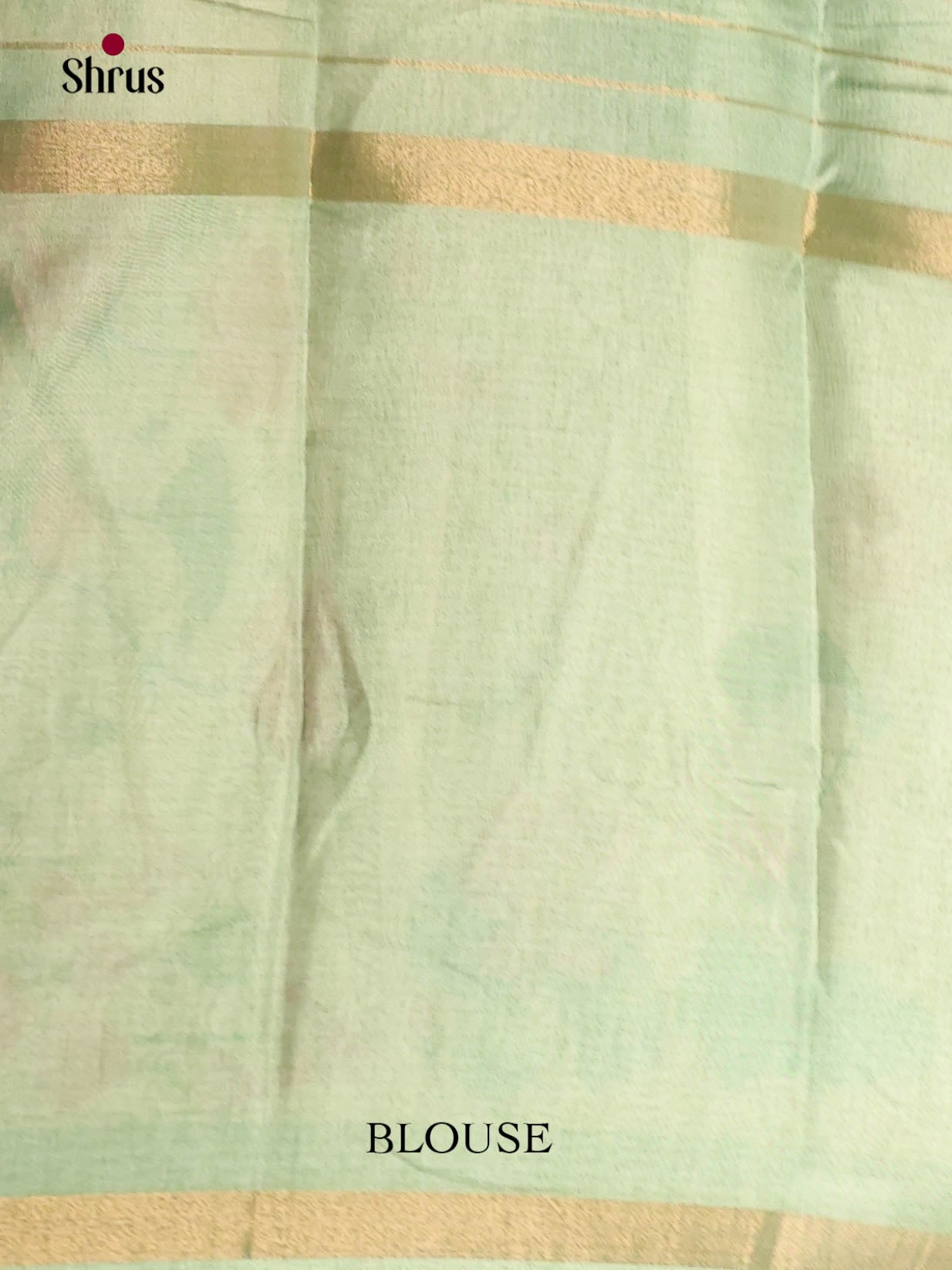 Pista Green & Cream - Semi matka Saree