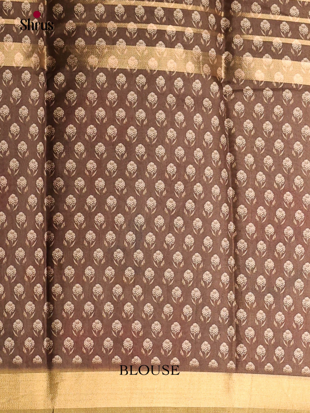 Peach & Cream - Semi matka Saree