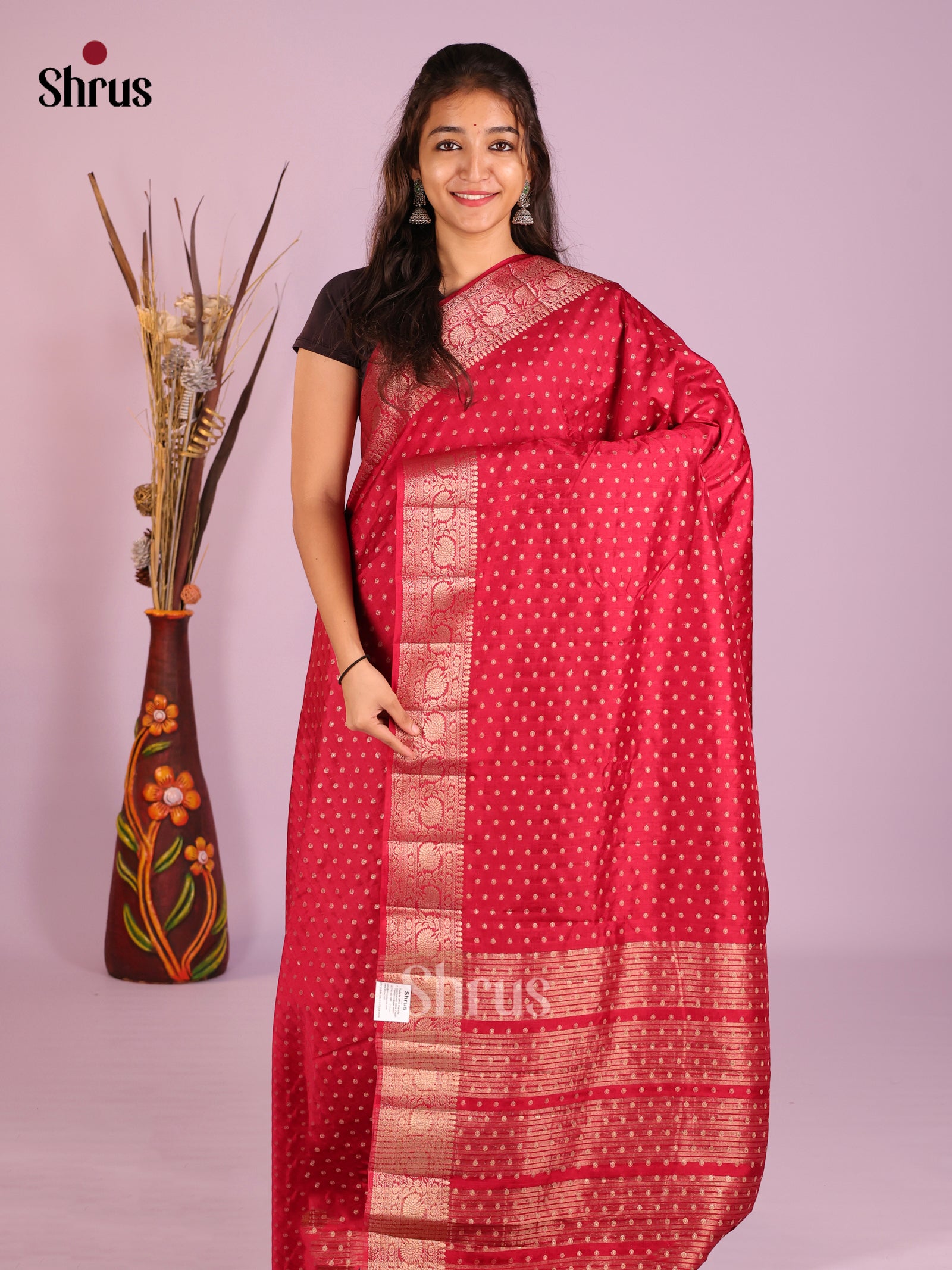 DIS09474 - Semi Rawsilk Saree
